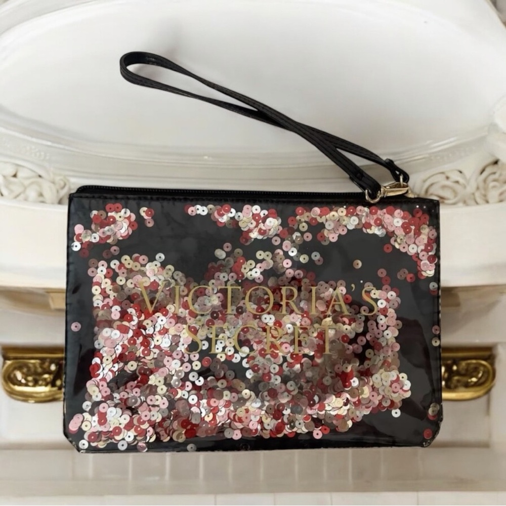 VICTORIA'S SECRET Zippered Confetti Make-up
Bag/Wristlet